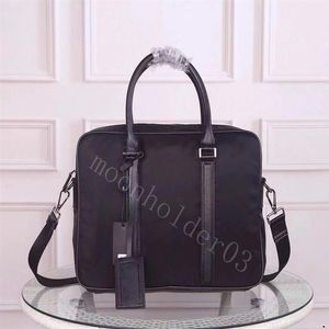 Portföljdesignerpåsar Luxury Business Handbag Laptop Bag For Men Notebook Bag Kort fall Datorhandväskor Man Formell axel M276S