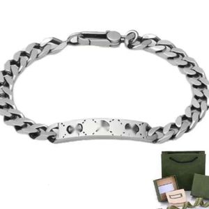Fashion Bracelets Mens Gradient Bangle Unisex Designer Bracelets Titanium Stainless Steel Jewelry Womens Classic Chain2024