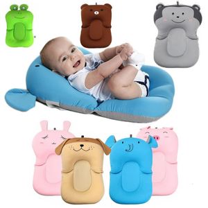 Bathing Tubs Seats Baby Shower Portable Air Cushion Bed Babies Infant Baby Bath Pad Non-Slip Bathtub Mat Born Safety Security Bath Seat Support 231204