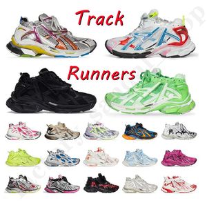 Track Runners Schuhe Sneakers 7.0 Designer Freizeitschuhe Plattform Marke Graffiti Weiß Schwarz Dekonstruktion Transmit Frauen Männer Tracks Trainer Runner 7 Tess s.Gomma
