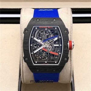 Mekanisk klocka RM6702 Luxury Wristwatch Carbon Dial Automatic Wristwatches Swiss Made RM6702 French Fiber Limited Yankw med Logo Original Box