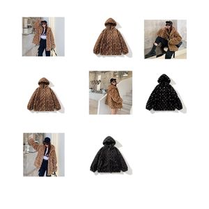 Winter fur coat plush coat loose cotton padded plush couple big high street everything comfortable and warm Faux Shearling Outerwear Coats Female Suede Gardient