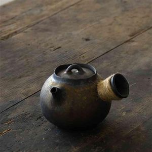 Bule de cerâmica japonesa LUWU kyusu bule de chá chinês kung fu aparelho para bebidas 200ml 210621207V