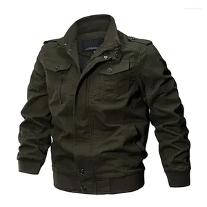Men's Jackets Men Casual Cotton Military Bomber Jacket Mens & Coats Army Slim Fit Pilot