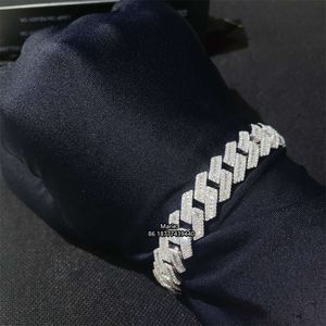 Hop Sale Schmuck Modestil Fabrik Iced Out Diamant Cuban Link Armband Großhandelspreis