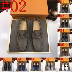 40model Brand Spring Summer Hot Sell Moccasins Men Loafers High Quality Genuine Leather Shoes Men Flats Lightweight Driving Shoes