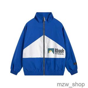 Rhude Jackets 23ss Modna nowa projektant sportowa kurtka retro baseballowa Slim Stylist Classal Women Woment Windbreaker Hoodies Rhude Jackets Coats 5 7jsq