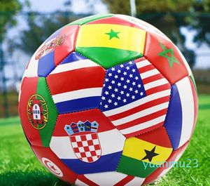 Bola de futebol personalizado atacado adulto estudantes da escola primária e secundária universal bandeira jogo treinamento hine costura