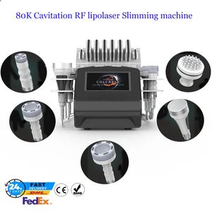 プロのRFキャビテーション80K真空スリミングマシンラジオ周波数RFリポレーザーボディシェイプベリーファットバーナーフェイスリフティングスキンケア機器