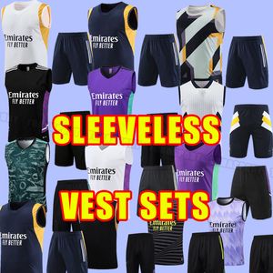 Vest Set short sleeve Vest BENZEMA soccer tracksuits 23 24 football shirt VINI JR CAMAVINGA TCHOUAMENI ALABA HAZARD MODRIC KROOS REAL MADRIDS 2023 2024 BELLINGHAM