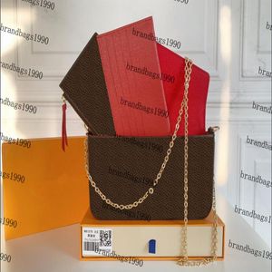 Multi pochette acessórios felicite couro embreagem sacos femininos 3 peça conjunto carteira de embreagem com caixa corss corpo titular do cartão moda cha2325