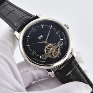 Дизайнерские роскошные механические мужские часы Автоматические часы Модные часы с кожаным ремешком, циферблат 40 мм