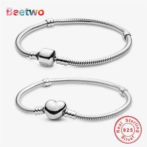 Fit Original Armband Bangle Charm Moments 925 Sterling Silver Chain DIY Jewelry Berloque286d