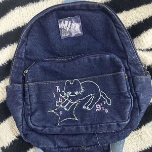 School Bags Y2K Korean Aesthetic Cartoon Denim Kawaii Book Bag Backpack Student Bags Schoolbag Kids Travel Girls Ladies Backpacks For Women 231204