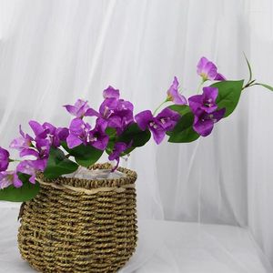 Dekoracyjne kwiaty symulacja bougainvillea 82 cm długość Fałszywe kwiat Wedding Home Deck