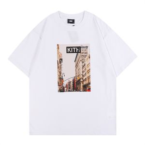 Kith X New York T-shirt Mens Designer Högkvalitativ t-skjortor Tee Workout-skjortor för män överdimensionerad t-shirt 100%bomull Kith Tshirts Vintage Kort ärm Q2