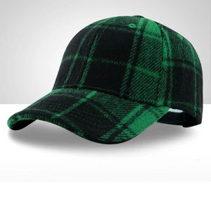 Ball Caps Winter baseball cap for men unisex cap warm hat sport hat decorate travel hat party hat christmas year gift plaid hat classic 231204