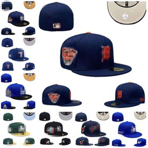 NY DESIGNER Fashion Letter Classic Fitted Hats Justerbara Baskall Caps Mens Hat Embrodery Vuxen platt topp för män Kvinnor Full stängd 7-8