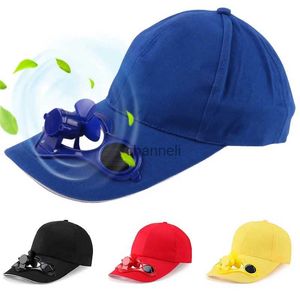 Snapbacks ao ar livre das mulheres dos homens verão criativo boné de beisebol com painel solar alimentado ventilador de refrigeração proteção solar chapéus gorras para mujer yq231205