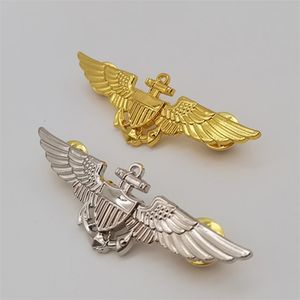 Pins Broschen US Navy-Marines Pilot Metal Wings Pin Badge Brosche Militär 231204
