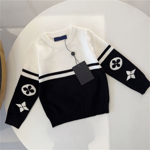 Inverno novo designer infantil padrão geométrico suéter de manga comprida pulôver suéter cardigan moda comércio exterior suéter masculino e feminino tamanho 100-150cm b10