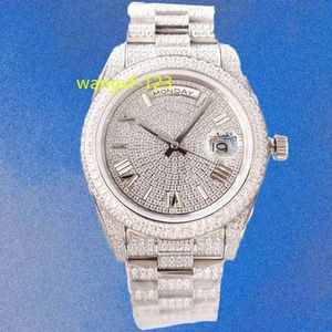 Klassische Moissanit-Diamantuhr, Iced Out-Uhren, wasserdichte Designer-Herrenuhren der Marke Montre mit automatischem Uhrwerk, Orologio. Herrenarmbanduhr 36mm 41mm