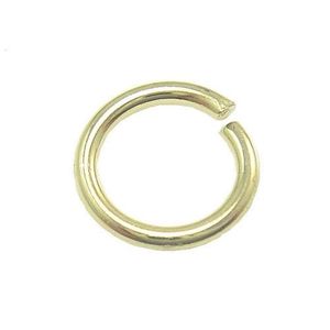 100st Lot 925 Sterling Silver Gold Plated Open Jump Ring Split Rings Tillbehör för DIY Craft Jewelry W5009 272N