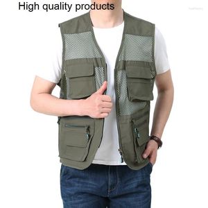 Men's Vests Vest Mesh Top Man Sleeveless Shirt Clothes Male Clothing Jackets Tops Tees