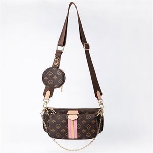 Bolsa de bolsa feminina Bolsa Data Código Purse da embreagem Mensageiro de ombro Cross Body Número três em um Flower324f