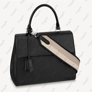 Tasarımcı Cluny BB Omuz Çantaları M42738 FUUCHSIA BORDEAX Strap Cross Vücut Doktor Su Dalgası Monogramları Kaplanmış Tuval Kadınlar Out334h