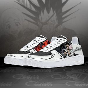 Fashion Men Women Anime Dress Shoes Kenpachi Zaraki Air Sneakers Italy Hot Popular Low Top Manga Leather Designer Couple Custom Animes Running Athletic Shoes EU 36-46