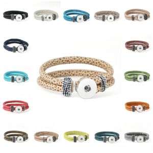 Braccialetti con ciondoli Bracciale elasticizzato grazioso Bottoni automatici fai-da-te Gioielli Braccialetti con ciondoli Braccialetti con ciondoli Sier Ginger Infinity Leather Drop Delivery Dh9Rm