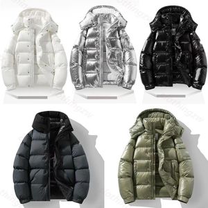 Erkek Ceket Puffer Ceket Doudoune Klasik Erkekler Moda Lüks Tasarımcı Markası Down Ceket Parkas Man Epaulettes Traend Kış Sıcak Hoodie Açık Ceket Kadınları