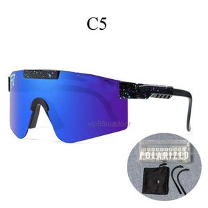 2023Sunglasses PitSviper Original Sport Riding Goggles Google TR90 Polariserade solglasögon för män Kvinnor utomhus Eyewear 100 UV speglade linsgåvor gratis låda 0C 0C