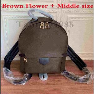 Mini 22 cm mittlere 29 cm große 33cm echte Lederschule Rucksack Frauen Designer Handtaschen Rucksäcke Orignal großer Umhängetaschen236r