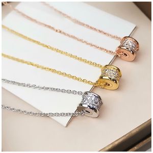 Designer Jewelry Gold Chain Diamond Necklace Necklaces Woman Womens Jewlery Chains Wed Jewellery Link Colliers Collier Pendants Pe270z