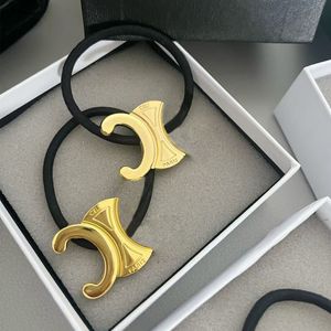 Elastico per capelli con lettera in metallo Elastico per capelli da donna con lettera per ragazza Accessori per capelli alla moda per feste regalo