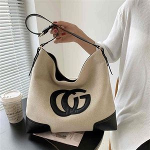 90% Off To Shop Online Handbag Store on Capacity Summer Autumn and Winter Canvas Single Shoulder Commuter Portable Tote bags204C