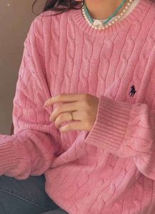 Женские трикотажные футболки, зимний новый винтажный вязаный свитер с длинными рукавами, женский розовый, серый, черный, мешковатый трикотаж, пуловер, джемпер, женская одежда G676