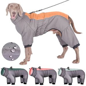 Odzież dla psa wielki pies kombinezon Wodoodporne ubrania dla psa dla średnich dużych psów zimowe onesie kombinezon francuska buldog kurtka Labrador kostium 231205