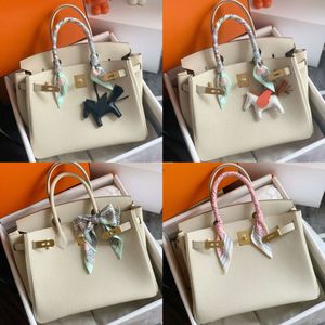 Bag Lady Tote klassische H-Zipper echte Taschen Togo echtes Leder handgefertigtes Top Wachs Faden Kalb Litchi Muster Handtasche Schnalle Frauenhandtasche