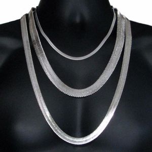 Mens Hip Hop Herringbone Gold Chain 75 1 1 0 2CM Silverguld Färg Färg Benkedjan Uttalande Halsband Högkvalitativ smycken297y