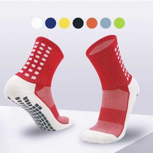 Herrensocken Socken Strumpfwaren Fußball Sport Männer selbstklebender Handtuchboden Anti-Rutsch-Reibungspolster Fußball Basketball Mittelrohrsocken P889