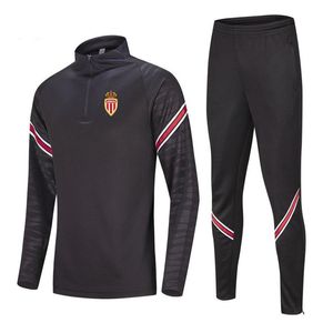 En Yeni Dernek Sportif De Monaco Futbol Eğitimi Erkeklerin Takipleri Jogging Ceket Setleri Çalışma Sport Wear Futbol Evi K232R