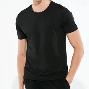 Abiti da uomo A2917 Creativo Idrofobo Anti-Sporco Impermeabile Tinta unita Uomo T Shirt Morbida manica corta Quick Dry Top Abbigliamento traspirante