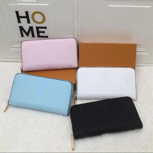 Whole lady long wallet multicolor coin purse Card holder original women classic zipper pocke Clutch bag3037