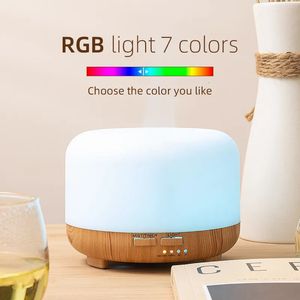 エッセンシャルオイルディフューザーAROMA DIFFUSER AIR加湿器500ML超音波クールミストメーカーFogger LEDエッセンシャルオイルアロマディフューザー231204