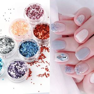 Stickers Decals JIN PAI 24 Colors Holographic y Glitter Total Laser Nail Flakes 231216