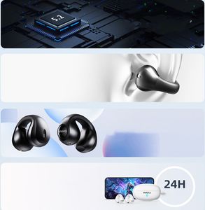 Top Quality Bluetooth V5.3 Earphones TWS Ear Hook Earplugs Waterproof and Noise Reduction Wireless Headphone with 250mAh Power Bank Headset for IOS/Android/Tablet