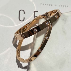 Designer Bracelet Jewelry gold bracelet bangleV Gold Screwdriver k Rose Wide Edition Fifth Generation Classic Love Card High Non